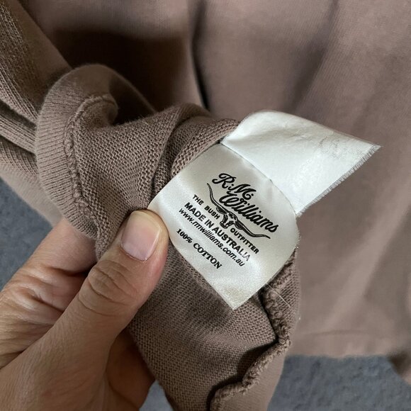 R.M.Williams Rugby Jumper Polo Shirt - Men's Size XL - Tan - Picture 5 of 9